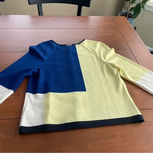 Vintage St John Sport Colorblock Sweater/Jacket Size M - Picture 5 of 9